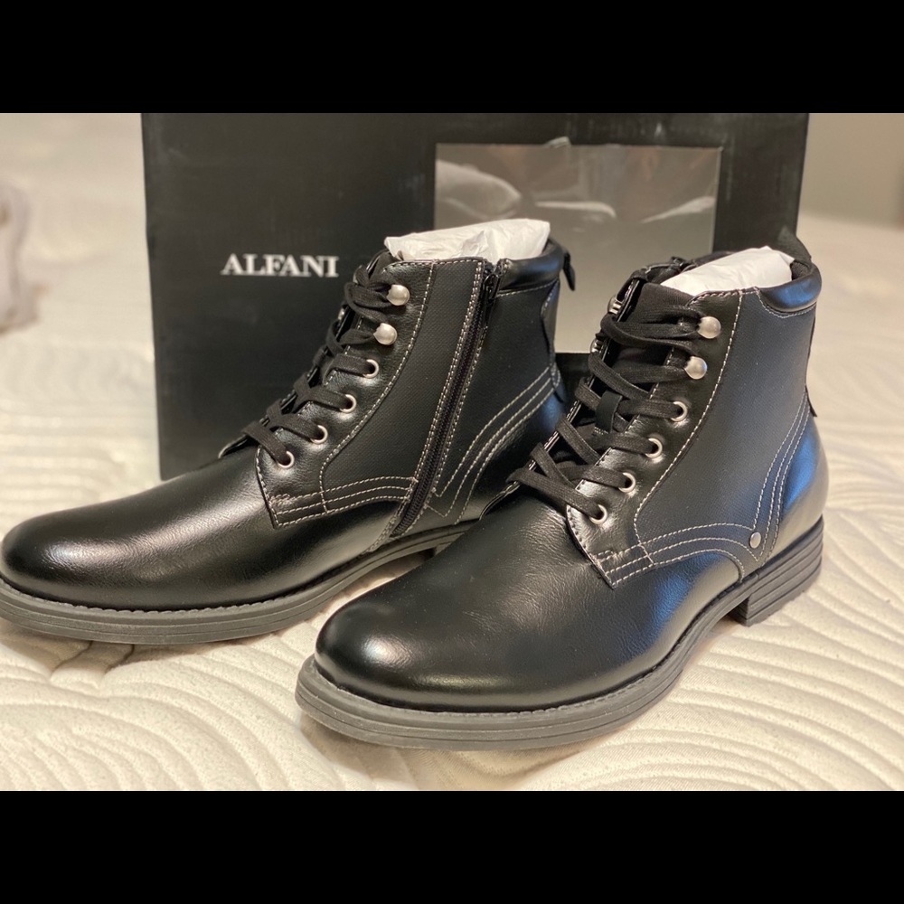 Alfani Men's Bronson Boots in black
